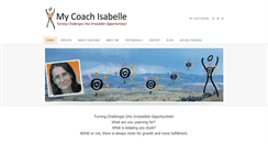 Desktop Screenshot of mycoachisabelle.com